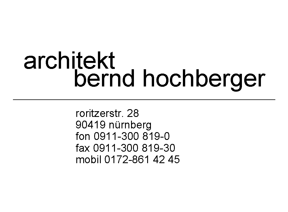 Architekt Bernd Hochberger